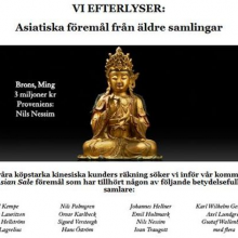 Thumbnail image for Uppsala Auktionskammare Vi efterlyser äldre Asiatiska föremål !