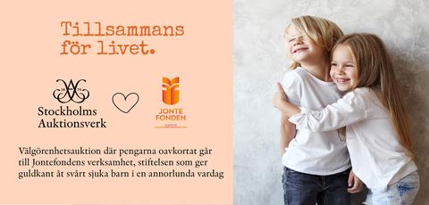 Post image for Stockholms Auktionsverk Välgörenhetsauktion för sjuka barn online 18 juli ! Välkomna