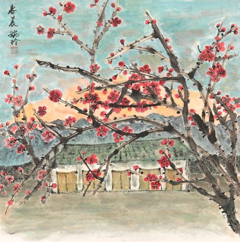 Post image for Yuen Ling Laurence ”A spring morning” size 68 x 68 cm price 1380 euro